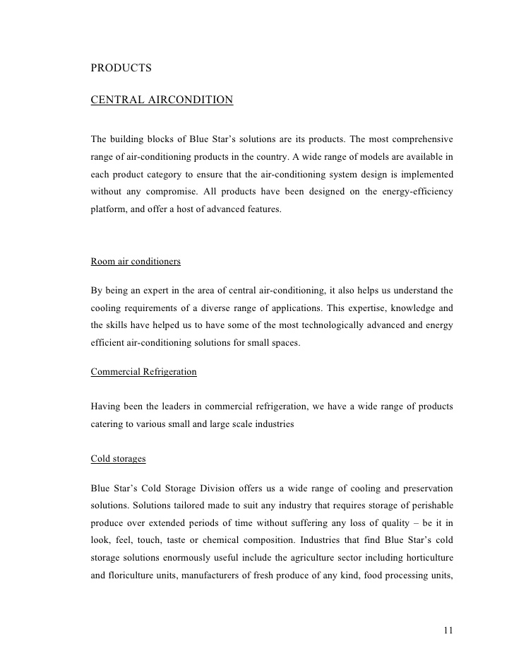 air conditioning business plan pdf